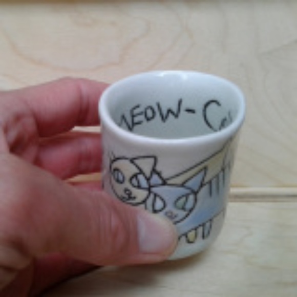 Tiny Handbuilt Porcelain Cup - Picture 4 of 4